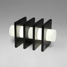 Pierre Cardin, Table lamp, c. 1975, hand-blown glass, painted wood