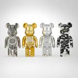 Medicom Toy, Collection of four Be@rbrick figures, 2007-2020, painted cast vinyl