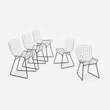 Harry Bertoia, Child's chairs, set of five, 1955, enameled steel