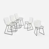 Harry Bertoia, Child's chairs, set of five, 1955, enameled steel