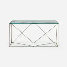 Max Sauze, Occasional table, c. 1970, matte chrome-plated steel