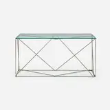 Max Sauze, Occasional table, c. 1970, matte chrome-plated steel