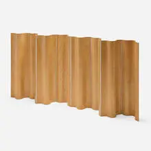 Charles and Ray Eames, 34-FSW-8, half-height, 1946, ash plywood, canvas
