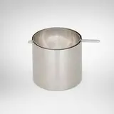 Arne Jacobsen, Cylinda revolving ashtray, 1964, stainless steel