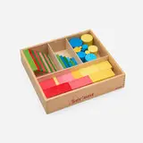 Nienhuis Montessori, Forty-piece seriant set, c. 1980, Lacquered wood