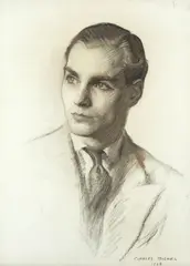 Charles Buchel, Portrait of the artist's son, Philip Buchel, charcoal and brown chalk