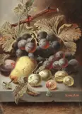 Oliver Clare, Still lifes of fruit; a pair
