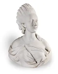 Augustin Pajou, carved white marble bust of Madam du Barry, marble