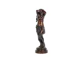 Victor Rousseau, patinated bronze figure of a slave girl, patinated bronze