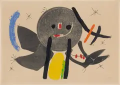 Joan Miró, Le croc au phynances IV, 1971, Farblithografie auf Arches-Velin