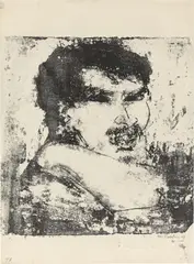 Athlet by Max Pechstein, 1909, Lithografie auf Papier, sold Nov 2024