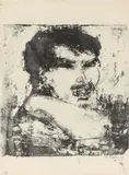 Max Pechstein, Athlet, 1909, Lithografie auf Papier