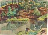 Karl Schmidt-Rottluff, Steinbruch mit Wassertümpel
