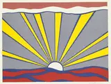 Roy Lichtenstein, Sunrise, 1965, Farboffsetlithographie auf dünnem Velin