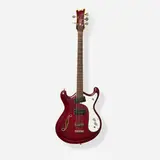 Combo 5-string Hollowbody Electric Bass, 1968 by Mosrite of California, Bolt-on maple neck with faux-bound headstock and fretwire string guide, smooth pickup covers, rosewood bridge deck, sold Jun 2026