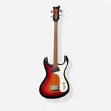 The Ventures Model Solidbody Electric Bass Guitar, 1964 by Mosrite of California, Bound body, bolt-on maple neck with fretwire string guide, topjack, spun knobs, sold Jun 2026