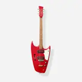 Hallmark Mfg. Co., Swept Wing Semi-hollowbody Electric Guitar, 1967, Bolt-on maple neck with matching headstock (front and back), tortoiseshell celluloid pickup covers, stop tailpiece