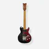 Brass Rail Solidbody Electric Guitar, 1976 by The New Mosrite of California, Set maple neck, Moseley vibrato, stereo outputs, assembled by E.F. Elliott, sold Jun 2026