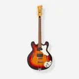 Celebrity XII 12-string Hollowbody Electric Guitar, 1968 by Mosrite of California, 3-bolt neck, trapeze tailpiece, sold Jun 2026