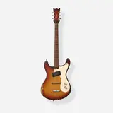 Student Model Solidbody Electric Guitar, 1962 by Mosrite of California, Slab body, set mahogany neck, aluminum stop tailpiece and bar bridge, single pickup, 5.8 lbs, sold Jun 2026