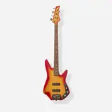 G&l, Interceptor Prototype Solidbody Electric Bass Guitar, 1984, Bolt-on flame maple neck with matching headstock, lightly flamed body with wide horns and forearm carve, possibly exhibited at the 1984 NAMM Show