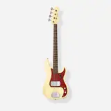 Fender, Precision Bass Solidbody Electric Bass Guitar, c. 1962, Matching headstock, slab rosewood fretboard with clay dots, tortoiseshell celluloid pickguard