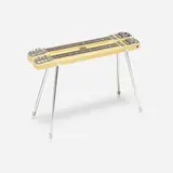 Fender, Stringmaster D8 Console Steel Guitar, 1954, Chrome-plated pickup covers, lollipop tuner buttons, slide switches