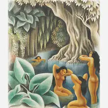 Miguel Covarrubias, Bathing in the River