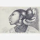 Miguel Covarrubias, Portrait of a Woman from the South of Mexico