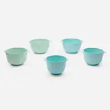 Rosti, Collection of five Margrethe mixing bowls, melamine, plastic
