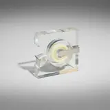 Robert P. Gottlieb, Tape dispenser, 1963, Lucite, chrome-plated steel