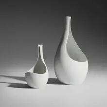 Stig Lindberg, Pungo vases, set of two, 1953, glazed stoneware