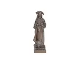 Eugène Laurent, patinated bronze figure of a young girl, patinated bronze