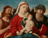 Venetian School, The Madonna and Child with St. John the Baptist and a Prophet