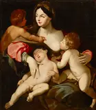 Guido Reni, Charity, oil on canvas