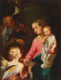 Francesco Vanni, The Madonna della Pappa, oil on canvas