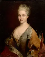 Nicolas de Largillière, A portrait of an aristocratic lady, oil on canvas