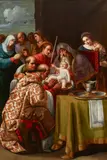 Florentine School, The circumcision of Christ, oil on canvas
