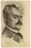 Selbstporträt by Lesser Ury, Um 1905, Kohle auf Papier, sold May 2008