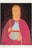 Andy Warhol, Saint Apollonia, 1984, Farbserigraphie auf leichtem Karton