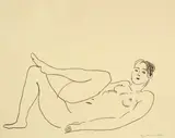 Nu couché, Jambe repliée - Étude de Jambes by Henri Matisse, 1925, Lithographie auf Japan, sold May 2008