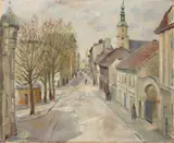 Otto Nagel, Vorfrühling in Forst, 1944, Öl auf Leinwand