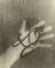 Superimposition II by László Moholy-Nagy, 1939, Vintage. Silbergelatineabzug einer Kombination von Photogramm und Photographie, sold Jun 2010