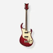 Gruggett, Longhorn Solidbody Electric Guitar, 1961, Set neck, single-coil pickups, aluminum bar bridge; with unfinished husk in later case