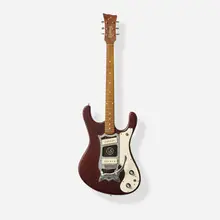 Hallmark Mfg. Co., Mark IV Double Brand Solidbody Electric Guitar, 1965, Bolt-on maple neck with matching headstock (front and back), assembled from Standel parts by Joe Hall