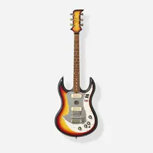 Standel, Custom Deluxe Solidbody Electric Guitar, c. 1966, German-carved body, vibrato tailpiece