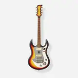 Standel, Custom Deluxe Solidbody Electric Guitar, c. 1966, German-carved body, vibrato tailpiece
