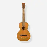 Regal, Parlor Guitar, c. 1930, Foliate decal-decorated top