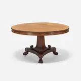 Regency, Dining table with claw feet, mahogany