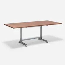 Jules Wabbes, Desk, c. 1960, chrome-plated steel, rosewood
